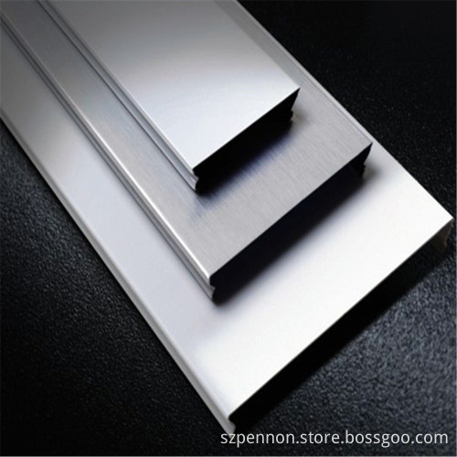 Environmental Aluminum Ceiling Strip C Shape Aluminum Strip Ceiling